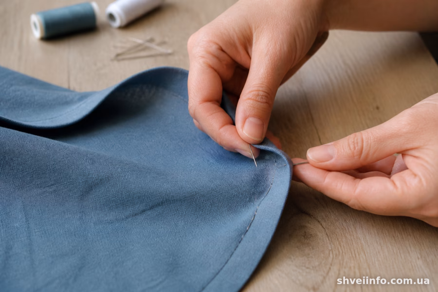 Обробка вручну — обметувальний шов